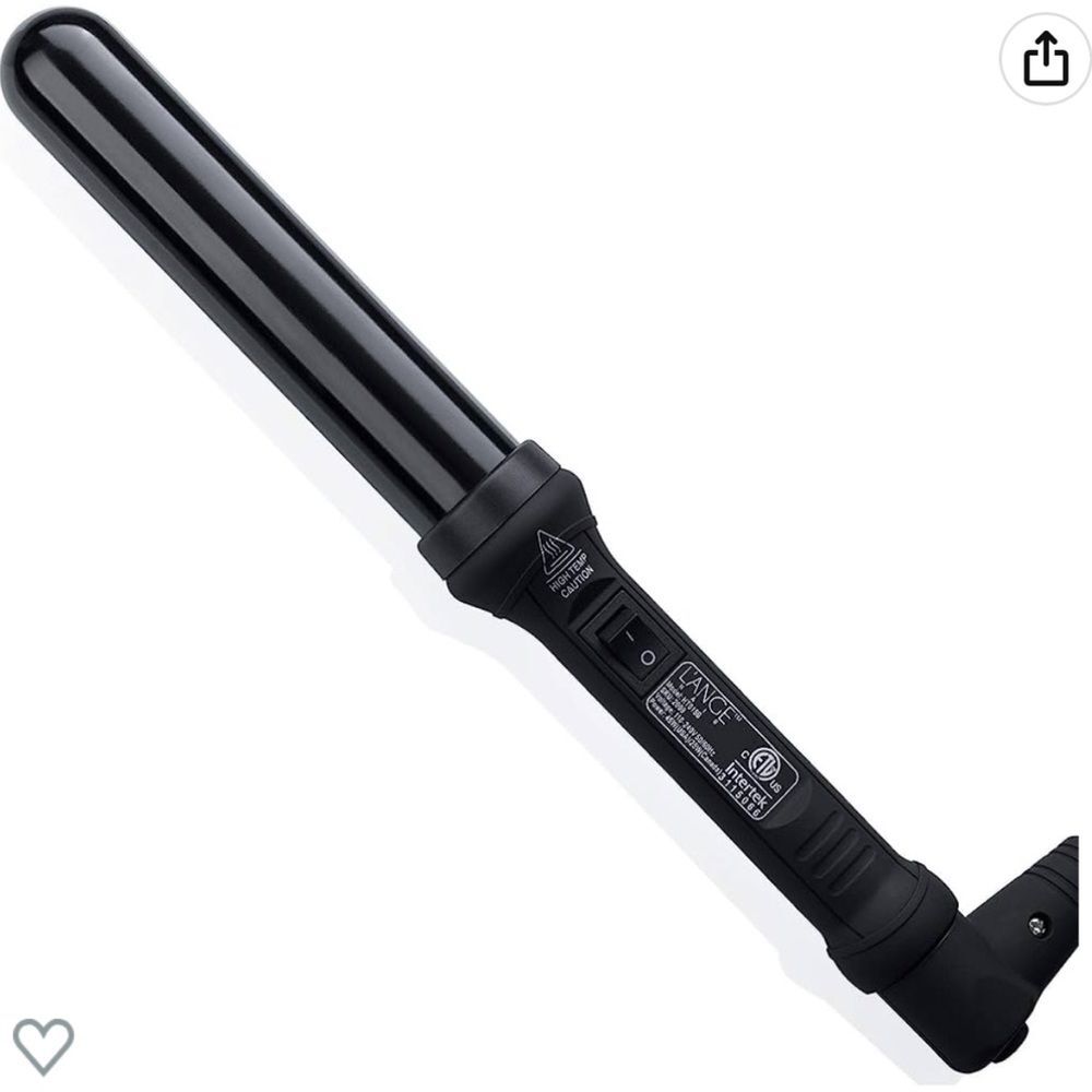 l'ange le curl wand black w gloves NWOT